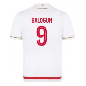 AS Monaco Folarin Balogun #9 Jalkapallovaatteet Kotipaita 2025-26 Lyhythihainen